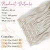 REECHO Clip-in Hair Extensions – Get XXL Volume and Length with 4PCS of Platinum Blonde Waves
