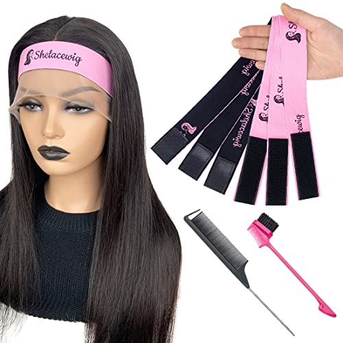 Lace Melting Band 5-Piece Set - Adjustable Wig Elastic Band for Seamless Wig Install, Edges Wrapping, and Salon-Style Perfection