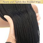 Alebery 36" Full Lace Knotless Box Braided Wigs - Quick Install and Realistic Look