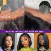 Yarmece's 14 Inch Straight Bob Lace Front Wig - 180% Density Brazilian Virgin Human Hair for a Natural Look