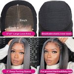 VELOMA Wear and Go Glueless Wig: Embrace Effortless Elegance with 5x5 HD Lace Closure, Super Soft Human Hair, and Free Part Styling