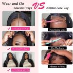 Wear and Go Glueless Straight Lace Front Wigs - Effortless Elegance in 3 Seconds for Black Women!