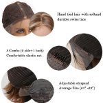 Allbell Long Wavy Synthetic Lace Front Wigs: Unleash Confidence with Brown Hair & Blonde Highlights