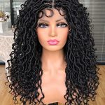 MURAMURA HAIR Goddess Faux Locs Wigs - 18Inch Full Lace Curly Synthetic Beauty for a Goddess-Like Existence