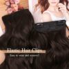 Chocolate Brown 20-Inch Double Weft Clip-In Hair Extensions - 4PCS Thick Hairpieces