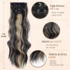 Vigorous Wavy Hair Extension - 24 Inches of Black Mix Blonde Glamour in Easy Clip-in Style