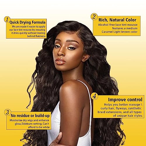Perfectly Blend Your Lace with Lace Tint Hair Mousse - Premium Melt Set for Natural-Looking Wigs