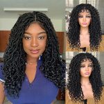 Elevate Your Style with MURAMURA HAIR Goddess Faux Locs Wigs - 18Inch Full Lace Curly Synthetic Beauty for a Goddess-Like Existence