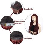 Wine Red Braided Lace Front Wig