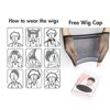 IEBIYO Men's Long Brown Wig, Middle Part Wavy Wig for Cool Men, Perfect for 60s 70s Hippie Look, Heat Resistant Synthetic Halloween Costume Wig