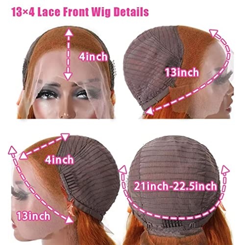 Ginger Purple Ombre Lace Front Wig Human Hair 13x4 Body Wave - Two Tones Glueless Wig for a Vibrant Style Statement