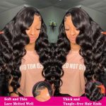 28-Inch Body Wave Lace Front Wigs - 180% Density, Pre Plucked, and Glueless Elegance for Black Women
