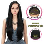 Glamour Unleashed: Joedir 28" Long Straight Lace Front Wig - Easy-360 Free Parting with Baby Hair for Effortless Elegance