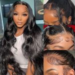 Experience True Glamour with Eoroknor 30-Inch Body Wave Lace Front Wig – 13x4 HD Transparent Lace, 150% Density for a Natural Look