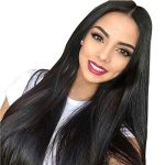 Natural Black 1B Lace Front Wig: 20 Inches Long Silk