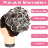 MICMART's Big Messy Bun - Dark Brown Tip Dark Pale, High-Quality Synthetic Hair Updo for Effortless Chic Looks