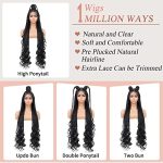 38" Knotless Box Braided Wigs: Effortless Elegance with Natural-Looking Curls and Super Long Length