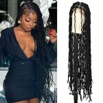Elevate Your Style with Olymei Faux Locs Wig - 40" Square Knotless Braided Lace Frontal Wig, a Time-Saving Beauty Investment