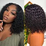 Embrace Effortless Elegance with Valgerdr 12 Inch Curly Bob Wig - 180% Density for a Full and Thick Look
