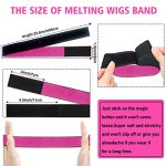 3PCS Elastic Bands for Wig Edges - Adjustable Wig Band Set with Hair Wax and Edge Control for Flawless Lace Frontal Install