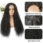 Natural Black Curly Wigs for Women - 24-inch Long, Soft, and Realistic Hair Replacement for Daily Wear