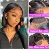 Atilck's 13x4 HD Frontal Bob Wig - 180% Density Short Bob Human Hair Wig for Black Women in Natural Color (10 Inch)