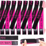 Flawless Elegance Unveiled: 8PCS Lace Melting Bands - Your Perfect Wig Fixation Solution with Easy Adjustability and Edge Brush Bonus! (9pcs/pack)