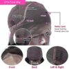 Viennois Lace Front Wigs - 10A Brazilian Human Hair, 150% Density, HD Straight Lace, Pre-Plucked Beauty with Versatile Styling Options