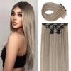 Clip-in Long Straight Synthetic Hair Extension 24 Inch