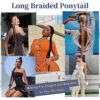 Chocolate Brown Clip-In Hair Extensions - 4PCS Thick Hairpieces 20 Inch