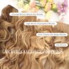 Revolutionary Comfort: Long Wavy Invisible Wire Hair Extension with Enhanced Durability and 2 Integrated Clips