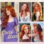 NAYOO Long Orange Wigs for Women - 26'' of Silky Elegance and Realistic Hairline