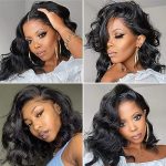 Usexy 12-Inch Wear and Go Glueless Body Wave Wig - Quick, Convenient, and Ready for Daily Glam