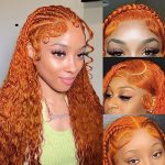 24-Inch Ginger Lace Front Wigs – 100% Unprocessed Brazilian Virgin Human Hair, HD Lace, and Pre-Plucked for Effortless Charm