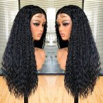 26-Inch Black Long Curly Lace Front Wig - Perfect for Daily Wear, Weddings, and Cosplay Adventures