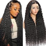 26-Inch Deep Wave Lace Front Wig - Natural Black Beauty Unleashed