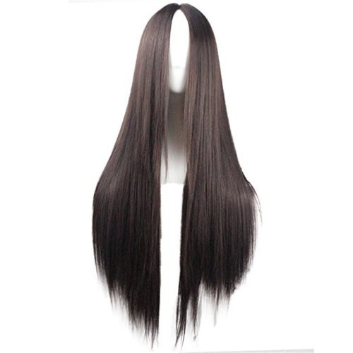75CM Straight Synthetic Hair Wig - Realistic and Heat-Resistant