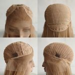 Golden Blonde Synthetic Lace Front Wig - 13*3.5 Long Straight Middle Part - Glueless Cosplay Lace Wig for Glamorous Looks