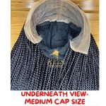 30" Knotless Braided Wig on 13x6 Swiss Lace Front: Realistic Beauty for Black Women