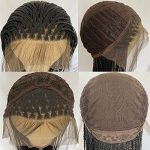 Heat Resistant Long Braided Lace Front Wigs