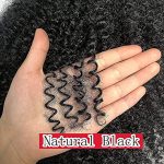 Short Curly Afro Wig – Kinky Curly Hair Wig with Bangs for a Bold Look (Black)