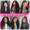 13x6 Deep Wave Lace Front Wigs - 26 Inch Human Hair Marvel with 180% Density and HD Transparent Lace