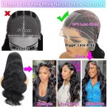 Sibaile 22 Inch Body Wave HD Lace Frontal Wigs: Effortless Elegance for Black Women - Pre Plucked, Glueless, and Beginner-Friendly Human Hair Lace Front Wigs