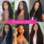 18-Inch HD Curly Lace Front Wig - Soft Water Wave Human Hair for Glamorous Occasions