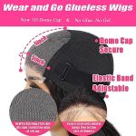 Wear and Go Glueless Straight Lace Front Wigs - Effortless Elegance in 3 Seconds for Black Women!