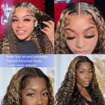 Turn Heads with the 18 Inch Highlight Ombre Curly Lace Front Wig - Unleash Your Bold Style with #1b/27 Black and Blonde Colored