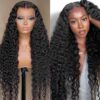 13x6 Deep Wave Lace Front Wigs - 26 Inch Human Hair Marvel with 180% Density and HD Transparent Lace