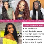 Adonkas 13x4 HD Transparent Deep Wave Lace Front Wigs - Unleash the Natural Beauty of 180% Density Wet and Wavy Human Hair