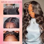 Towouu 18 Inch Body Wave HD Lace Closure Wig: Effortless Wear and Go Glueless Wig for Beginners with 5x5 Closure - Pre Plucked and Upgraded Styling!