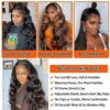 CLYDANX 26 Inch Body Wave Glueless Wigs - 5x5 HD Lace Closure, Pre-Plucked and Pre-Cut for Quick, Beginner-Friendly Wear